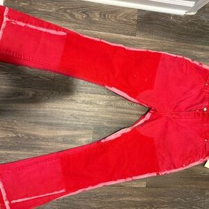 MNML Men's Relaxed Jeans - Red